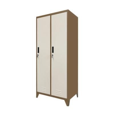 2 Door Metal Gym School Office Storage Cabinet for Staff