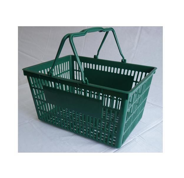 Hot Sale Plastic Supermarket Shopping Basket with Handle