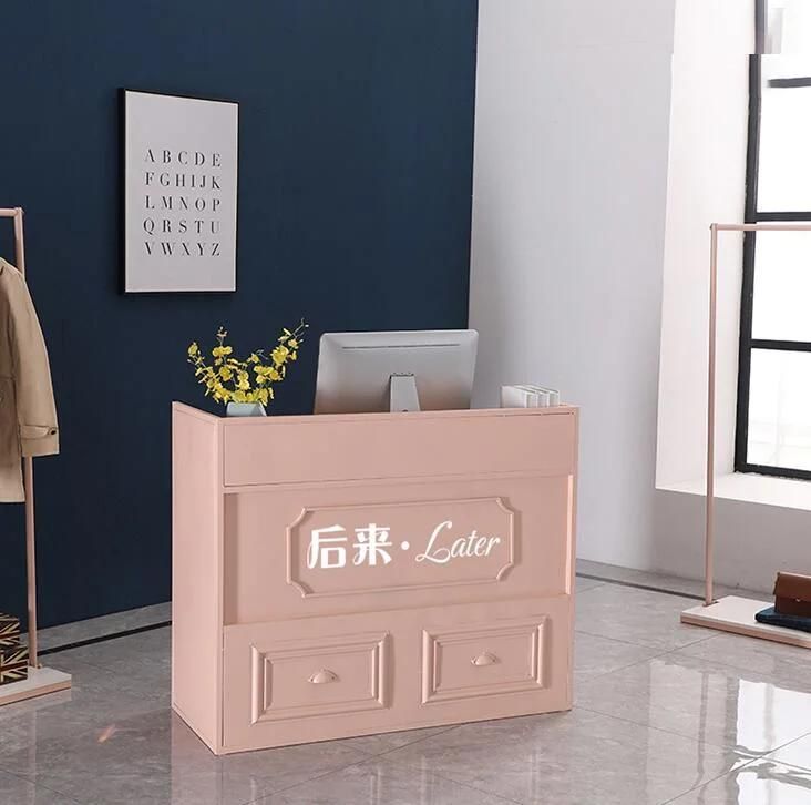 Boutique Clothing Shop Modern Retail Cash Desk Multifunctional Store Cashier Counter Table Checkou Counter for Sale