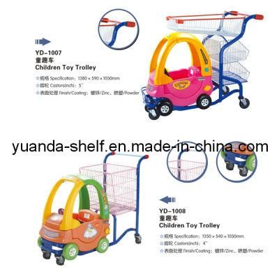 Supermarket Children Baby Shopping Trolley Carts with Chair