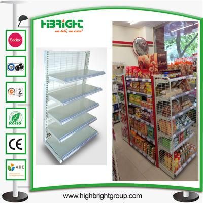 Retail Shop Double Side Gondola Supermarket Shelf