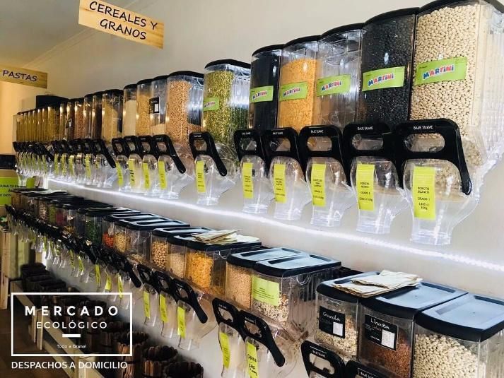 Supermarket Dry Food Bins Gravity Cereal Dispensers