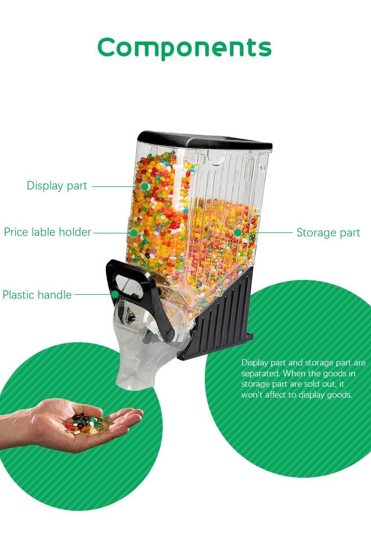 Hot Sale Gravity Dry Food Bins Cereal Dispenser