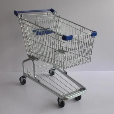 180L German Fashion Gray Scale Supermarket Shopping Cart