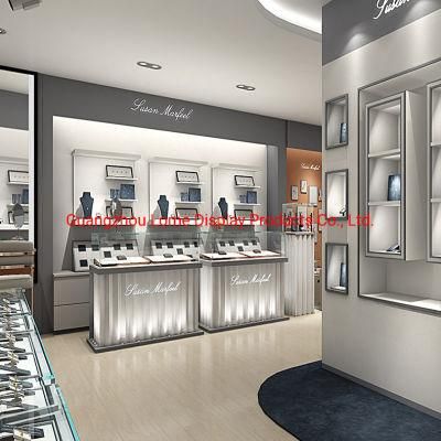 Modern Customize Luxury Gold Jewelry Shop Interior Design Ideas Jewelry Showcase