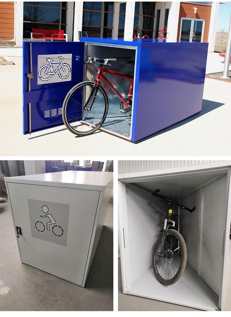 Outdoor Bicycle Park Hanger and Parking Rack Locker Storage Cabinet Waterproof