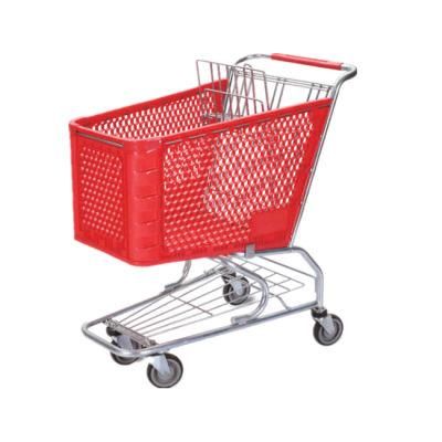 Supermarket Plastic Shopping Trolley Carts