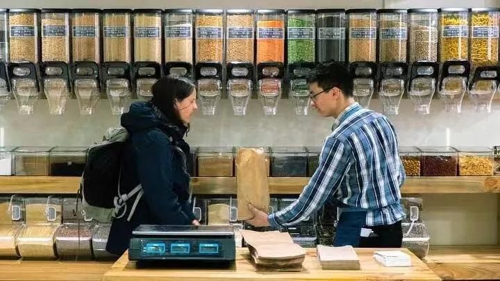 Plastic Bulk Food Gravity Dispenser Grain Dispenser for Supermarket