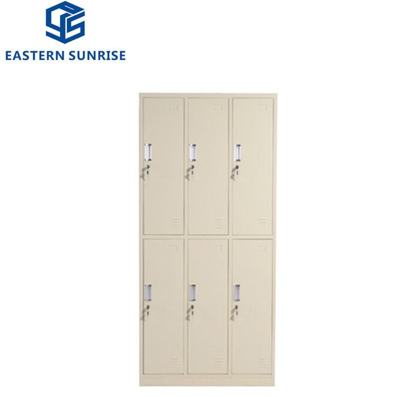 Modern Design Factory Direct Sale Steel Stainless 6 Door Locker