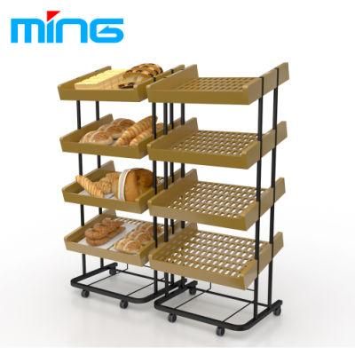 Hot Sell Grocery Bakery Store Plastic Bread Display Rack