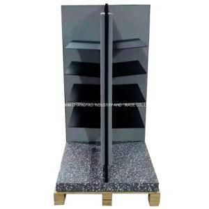 CY051-China Manufactured Customized Modern Designed Metal Frame Acrylic Wooden Supermarket Retail Display Shelf