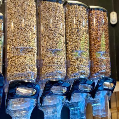 Supermarket Wall Mounted Cereal Bins Bulk Food Dispenser Gravity Bin