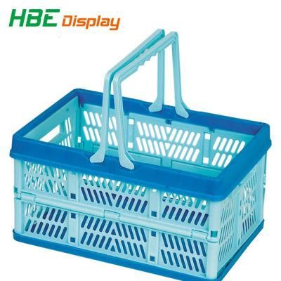 Fruit Vegetable Awesome Storage Crate Plastic Folding Basket for Supermarket