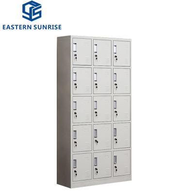 15 Doors Cellphone Clothes Storage Steel Wardrobe Locker