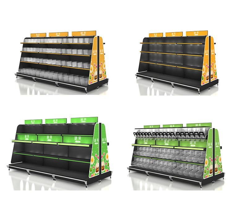 Gondola Supermarket Shelf Candy Shelf for Confectionery Equipment