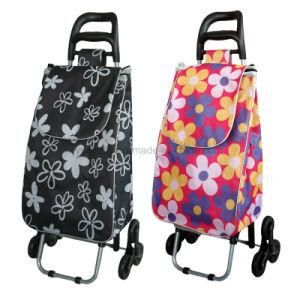 3 Wheeled Foldable Multipurpose Easy Storage Climbing Metal Trolley Cart