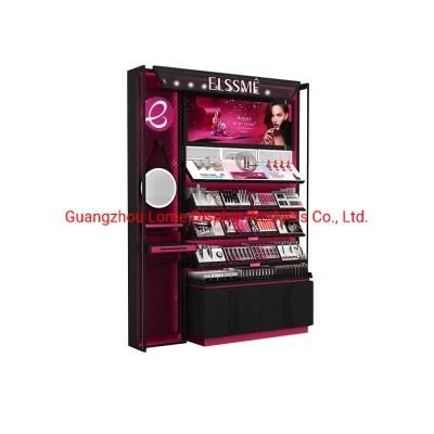 Customized Beauty Shop Display Furniture Makeup Store Design Showcase Cosmetic Cabinet