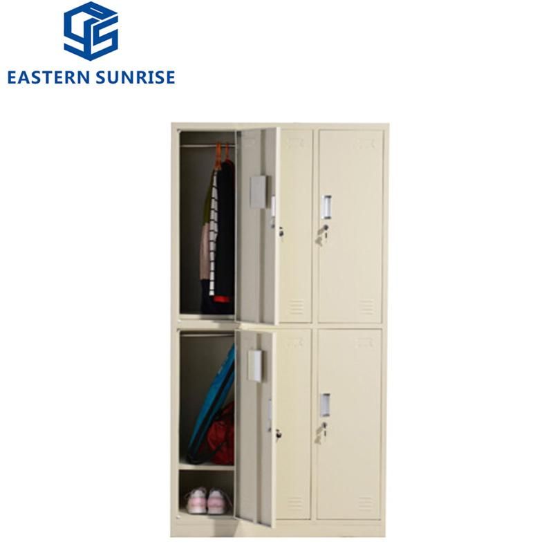 Modern Design Factory Direct Sale Steel Stainless 6 Door Locker