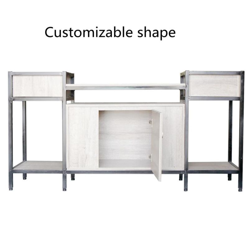 Modern Living Room LED Cabinet Storage Luxury Glass Wine Rack Cabinet Shelf Cupboard with Light