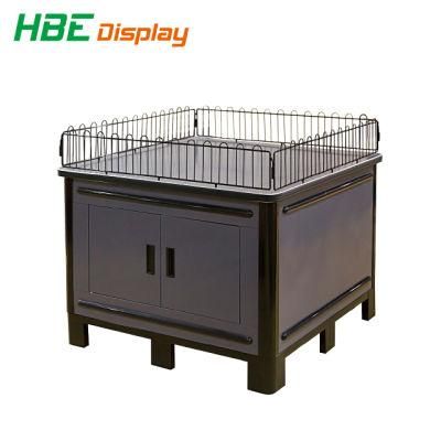 Metal Wooden Collapsible Promotion Table with Adjustable Feet