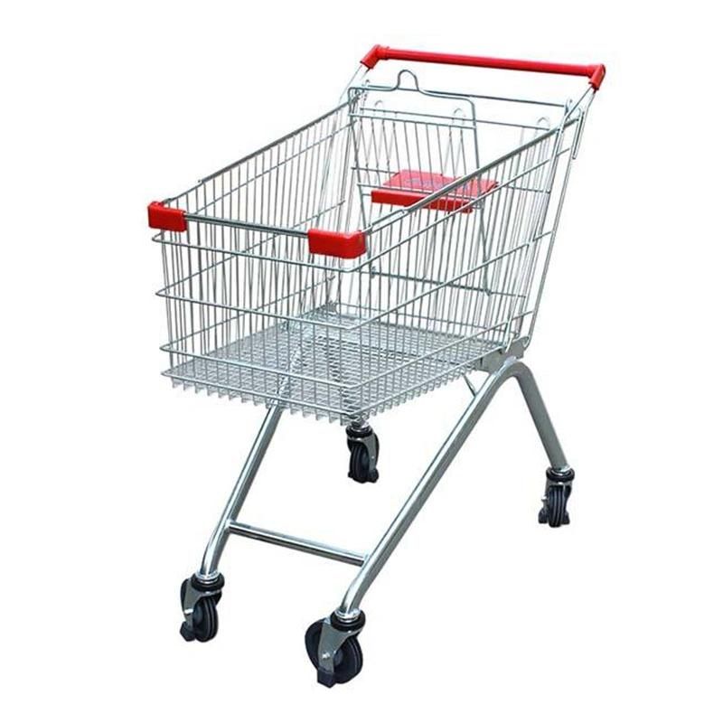Supermarket Shopping Trolley, Convenience Store Shopping Cart, Hand Push Cart for Shopping