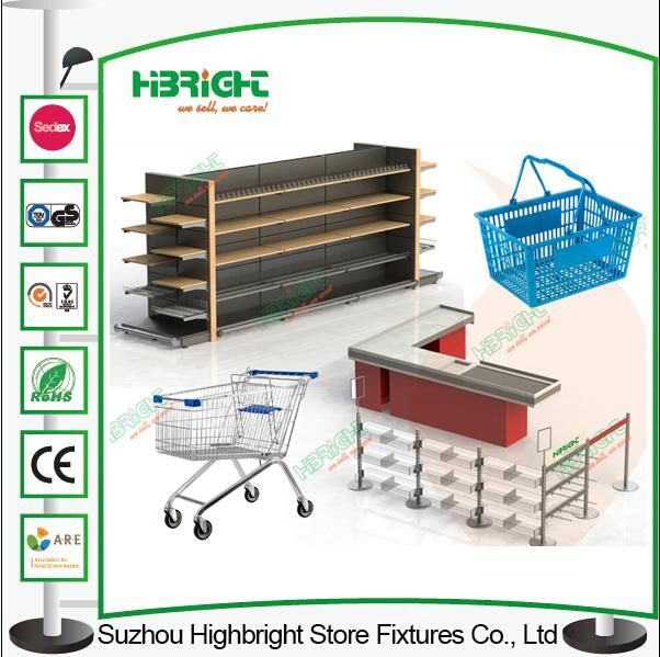 Supermarket Shelving System Gondola Island Wall Unit