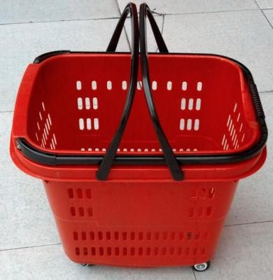 Large Size Four Wheels Shopping Basket