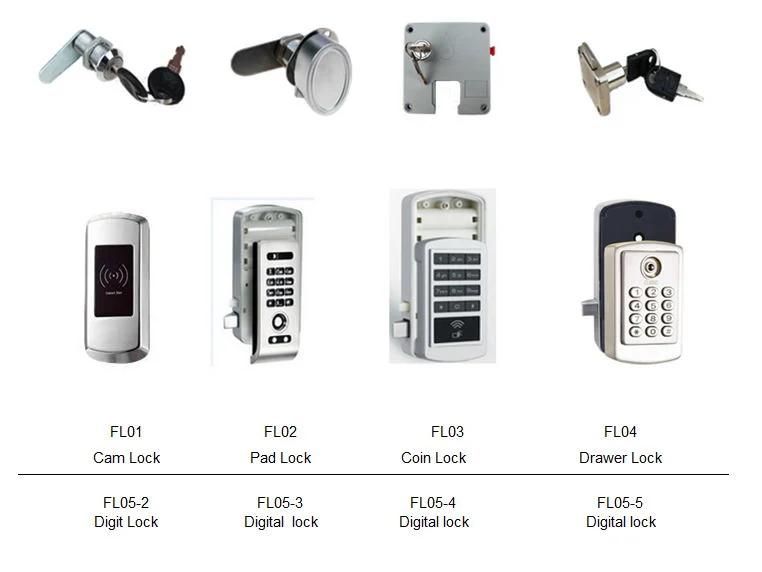 Modern Compact Laminate Key Lock Changing Room Locker