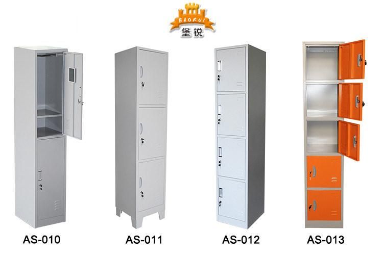 Double Color Fashion Z Shape 2 Doors Metal Locker