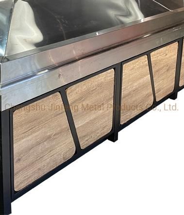 Supermarket & Store Shelves Fruit and Vegetable Wooden Display Rack