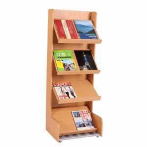 The Latest Design of Wooden Landing Book Display Shelf