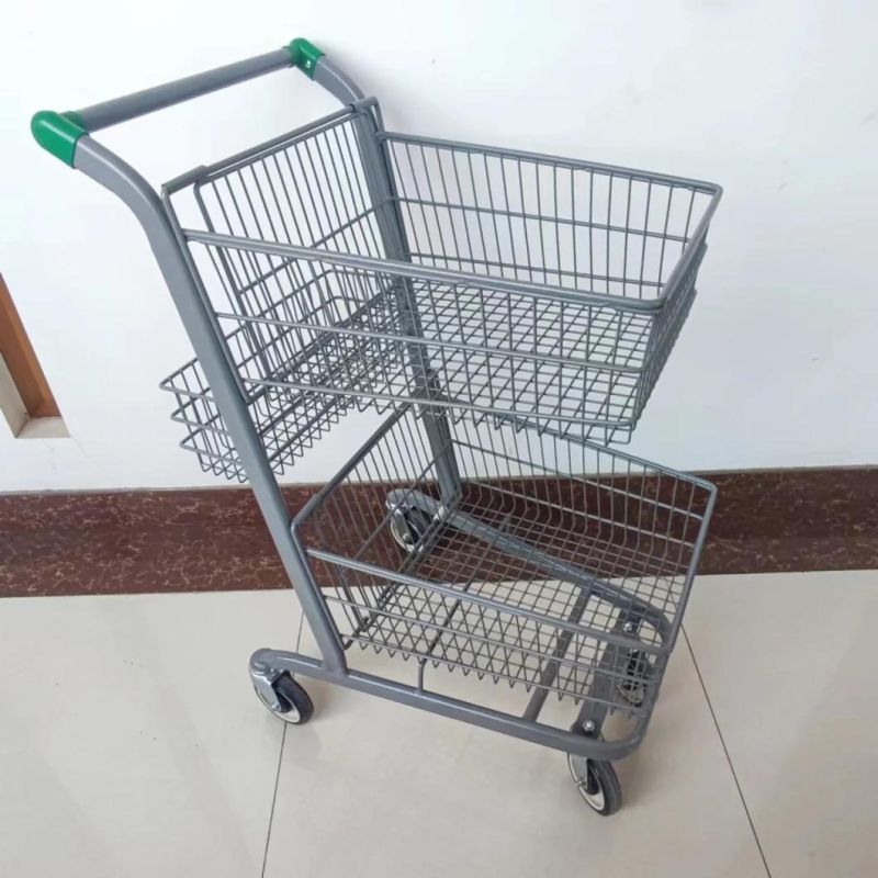 Supermarket Shop Cart or Shopping Trolleys Carts with High Quality Shopping Trolley