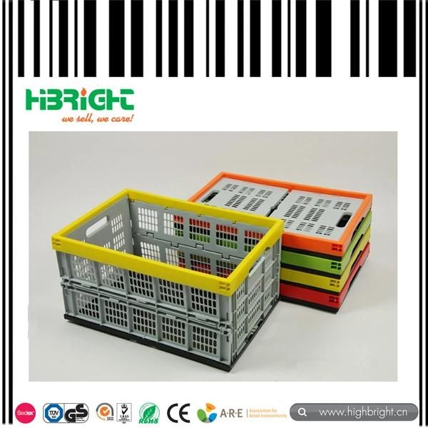 Fruit and Vegetable Foldable Plastic Crates Basket Box