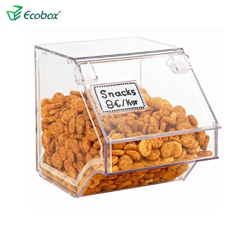 Transparent Bulk Food Bin Plastic Storage Box for Store