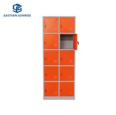 10 Door Steel Storage Cabinet for School/Gym/Library Use