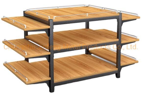 Supermarket Display Rack Shopping Mall Promotion Table of Wood