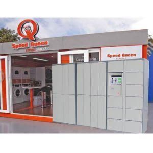 Barcode Access Electronic Laundry Lockers for Dry Cleaning Business