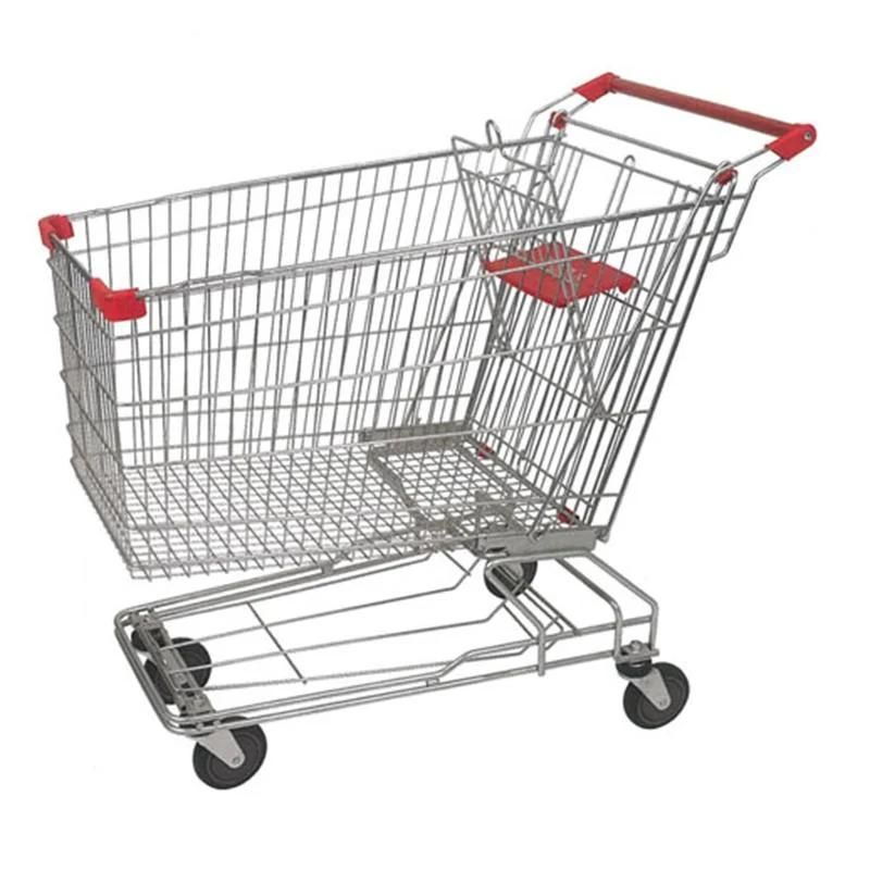 Light Weight and Strong Frame Construction Large Wheeled Shopping Trolley