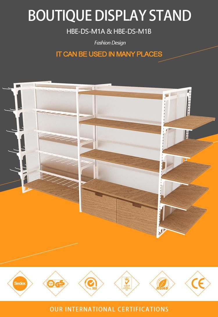 Department Store Cabinet Showcase Miniso Style Wooden Ladder Display Shelf