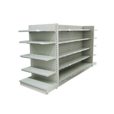 Supermarket Equipment Metal Racks Gondola Lighted Shelving