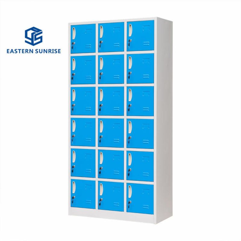 Customized 18 Door Metal Storage Locker for Employee/Workshop Staff