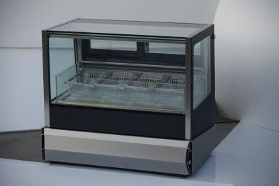 Commercial Tabletop High-Class Ice Cream Gelato Showcase Refrigerator