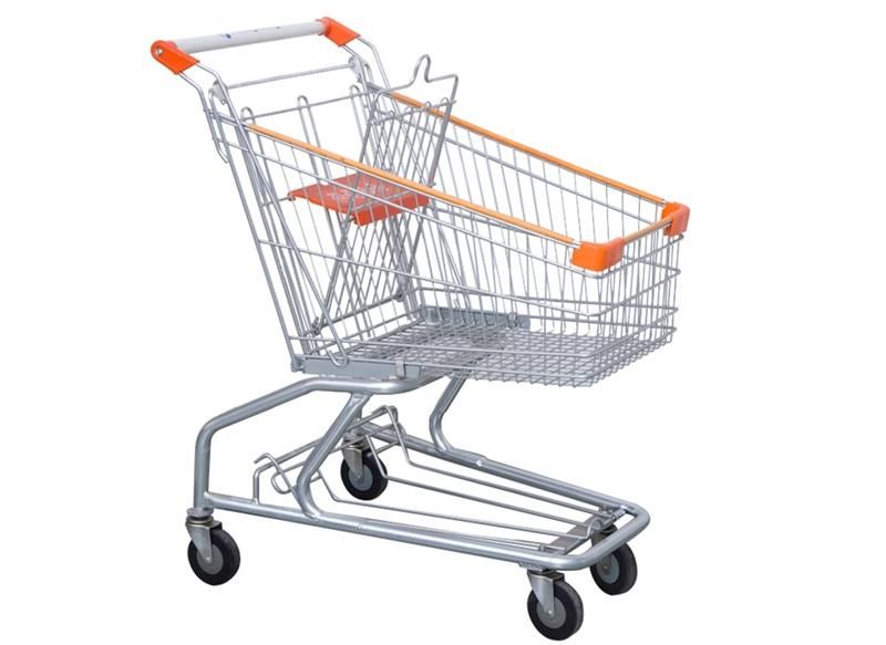 New Design Low Price 100L American Style Supermarket Trolley