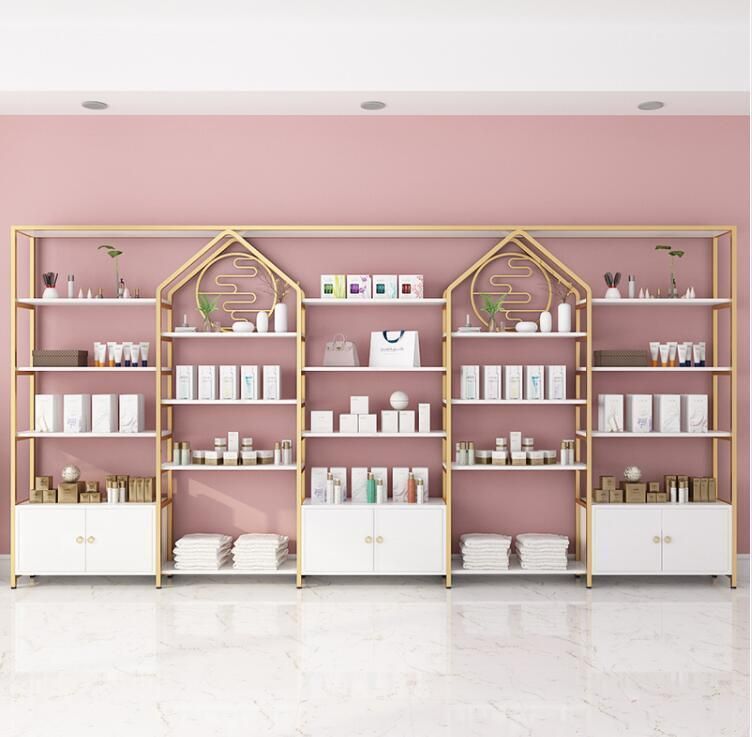 High End Skin Care Essential Oil Store Display Cabinet Oil Store Display Furniture Skin Care Display Stand