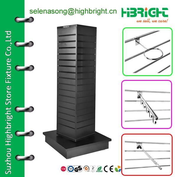 Popular Modern Wooden Display Rack Stands for Slat Hooks