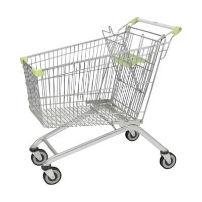 Hot Selling Powder Coating 150L Hypmarket Supermarket Trolley