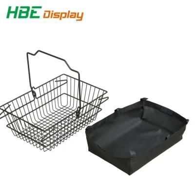 Pharmacy Store Metal Shopping Basket with Tarpaulin Cover