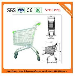 High Quality Shopping Trolley Manufacture 08011 Metal and Zinc/Galvanized/ Chrome Surface