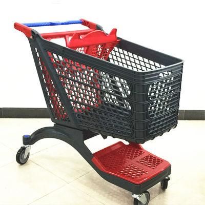 General Store Items Plastic Trolley High End Plastic Shopping Cart