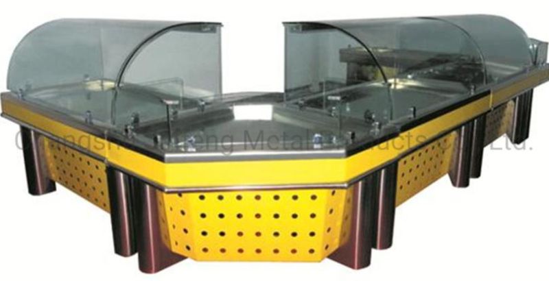 Supermarket Equipment Display Showcase for Cooked Food
